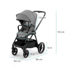 Kinderkraft Nea Deep Grey 2-in-1 Kinderwagen KSNEA000DGR2000 -Baby Kinderwagen Serie Winkel kinderkraft nea 2 in 1 kinderwagen sfeer 5 1