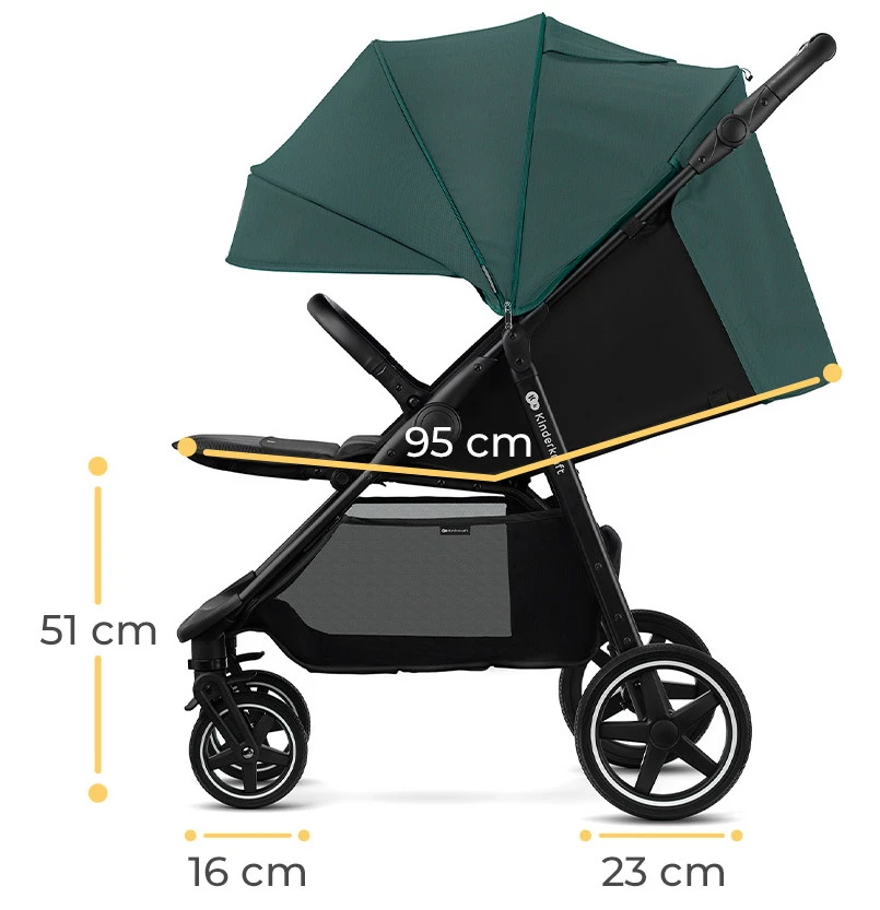 Kinderkraft Route Platinum Grey Wandelwagen KSROUT00GRY0000 12 Kinderkraft Route Platinum Grey Wandelwagen KSROUT00GRY0000 - Afbeelding 10