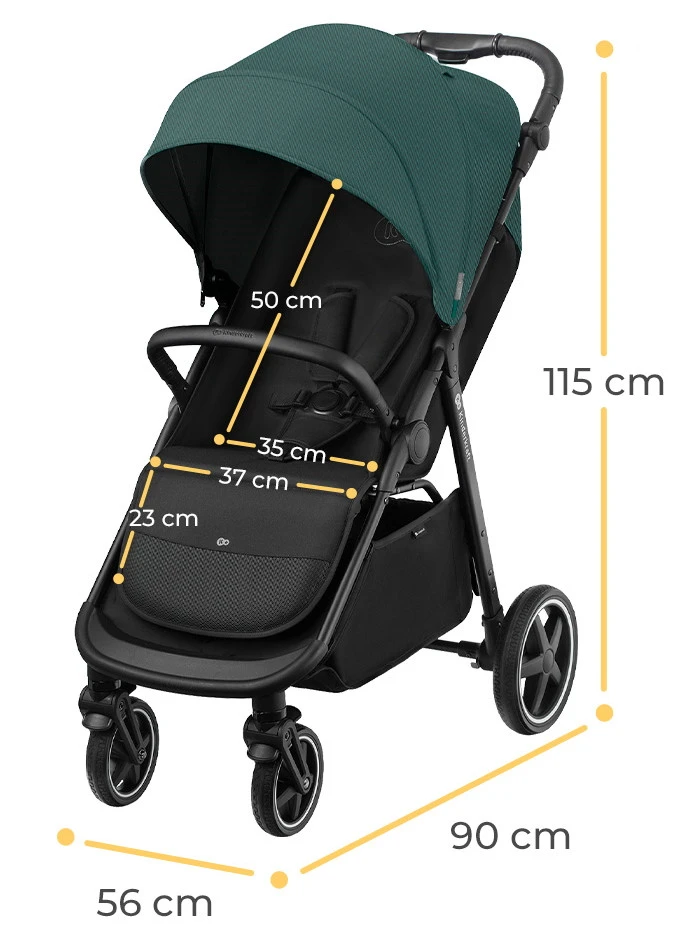 Kinderkraft Route Platinum Grey Wandelwagen KSROUT00GRY0000 11 Kinderkraft Route Platinum Grey Wandelwagen KSROUT00GRY0000 - Afbeelding 9