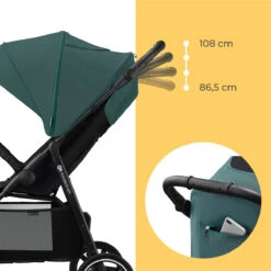 Kinderkraft Route Platinum Grey Wandelwagen KSROUT00GRY0000 37 Kinderkraft Route Platinum Grey Wandelwagen KSROUT00GRY0000 -Baby Kinderwagen Serie Winkel kinderkraft route wandelwagen 25