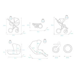 Kunert Booster Black Graphite Tandem Duowagen BO-03-BLACK -Baby Kinderwagen Serie Winkel kunert booster black graphite tandem duowagen bo 03 black 20