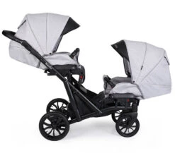 Kunert Booster Black Graphite Tandem Duowagen BO-03-BLACK -Baby Kinderwagen Serie Winkel kunert booster black graphite tandem duowagen bo 03 black 7
