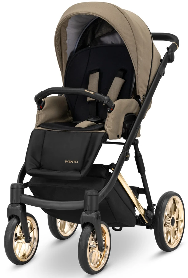 Kunert Ivento Premium Gold Caramel Macchiato 2-in-1 Kinderwagen IVE-10-GOLD 4 Kunert Ivento Premium Gold Caramel Macchiato 2-in-1 Kinderwagen IVE-10-GOLD - Afbeelding 2