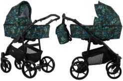 Kunert Mata Black Pink 2-in-1 Combi Kinderwagen MATA-06-BLACK -Baby Kinderwagen Serie Winkel kunert mata 2 in 1 combi kinderwagen mata 10 5