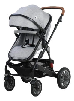 Lorelli Lora Cool Grey Elephants 3-in-1 Combi Kinderwagen Incl. Autostoel 1002128-2123D -Baby Kinderwagen Serie Winkel lorelli lora cool grey elephants 3 in 1 6