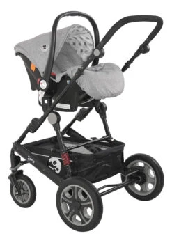 Lorelli Lora Cool Grey Elephants 3-in-1 Combi Kinderwagen Incl. Autostoel 1002128-2123D -Baby Kinderwagen Serie Winkel lorelli lora cool grey elephants 3 in 1 7