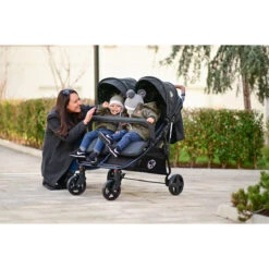 Lorelli Duo Black Duowagen Incl. Luiertas 1002154-2305 -Baby Kinderwagen Serie Winkel lorelli duo cool grey duowagen incl. luiertas 1002154 2386 1 1