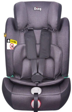 Ding York Grey Leather I-Size Autostoel 9-36 Kg K63 -Baby Kinderwagen Serie Winkel mamaloes ding york black i size autostoel 9 36 kg k63 2 1