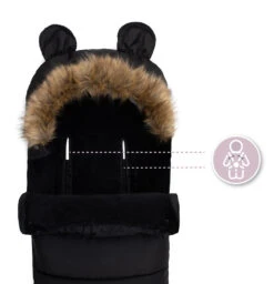 Momi Black Universele Voetenzak AKCE00032 13 Momi Black Universele Voetenzak AKCE00032 -Baby Kinderwagen Serie Winkel momi black universele voetenzak akce00032 4