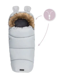 Momi Grey Universele Voetenzak AKCE00034 -Baby Kinderwagen Serie Winkel momi grey universele voetenzak akce00034 3