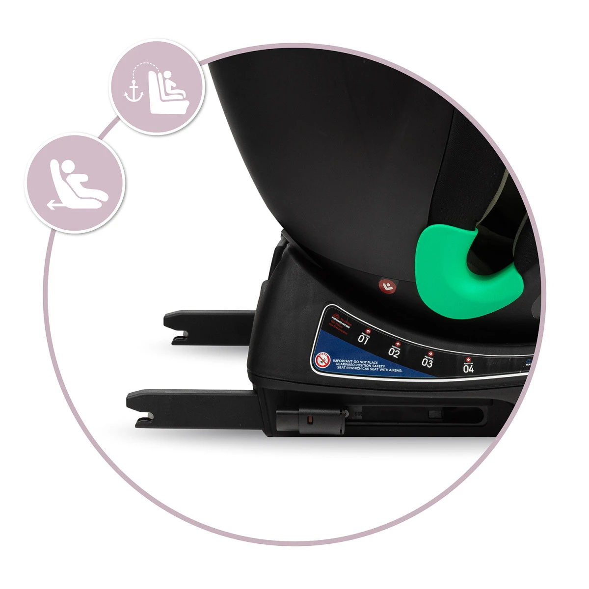 Momi Urso Khaki 40-150 Cm I-Size Autostoel FOSA00023 12 Momi Urso Khaki 40-150 Cm I-Size Autostoel FOSA00023 - Afbeelding 10