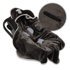 Babymatex Koala Grijs 95x95 Cm Microvezel Wikkeldeken Voor Autostoel TB0149_45 -Baby Kinderwagen Serie Winkel tb0149 45