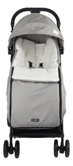 Zaffiro Melange Antraciet Wit Universele Afritsbare Voetenzak S13 8 Zaffiro Melange Antraciet Wit Universele Afritsbare Voetenzak S13 -Baby Kinderwagen Serie Winkel voetenzak grijs melange zaffiro 1