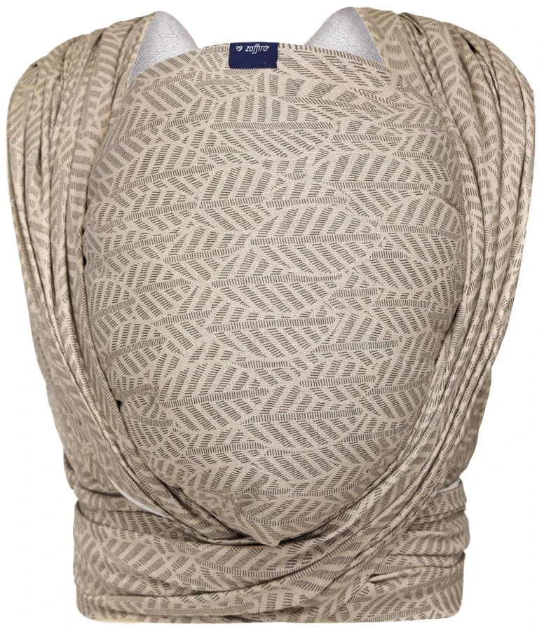 Zaffiro Be Close Beige Leaves Multifunctionele Draagdoek N17 7794