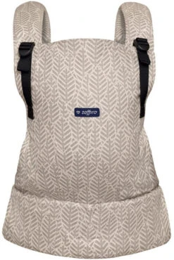Zaffiro Ergo Beige Leaves Ergonomische Draagzak 8296